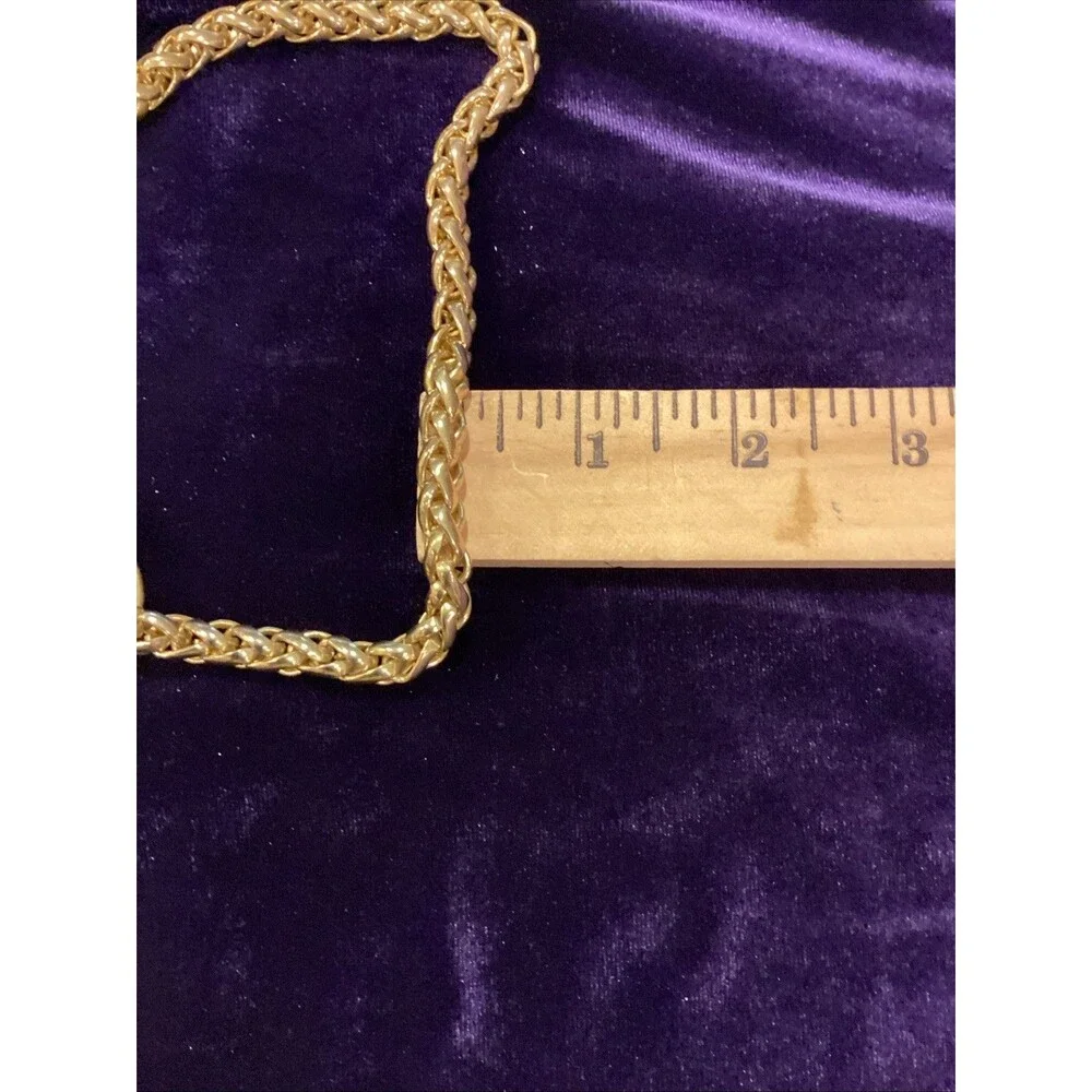 Vtg Gold Metal Braided Rope Gold Tone Coin Belt One Sz Adjustable Retro